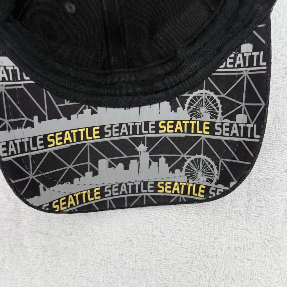 Seattle Washington Embossed Designer Hat Adjustable - Picture 6 of 7